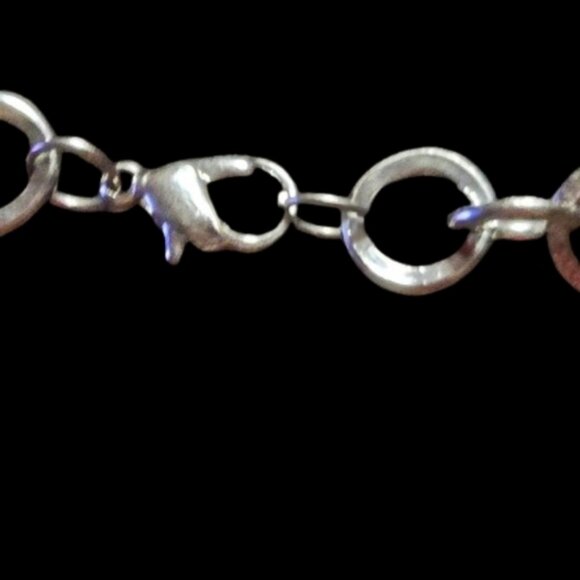 Recovered stainless steel cable chain necklace gun metal. 20 - Picture 3 of 3